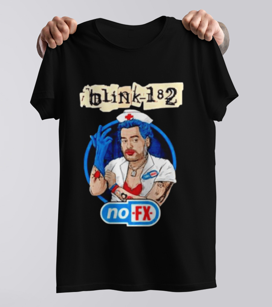 Blink 182 NoFX Collaboration San Diego Nurse T-Shirt