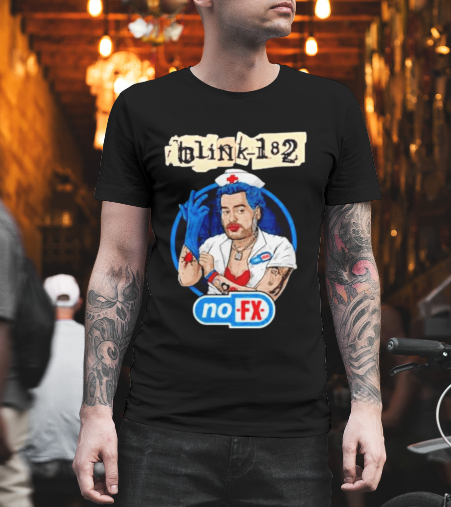 Blink 182 NoFX Collaboration San Diego Nurse T-Shirt