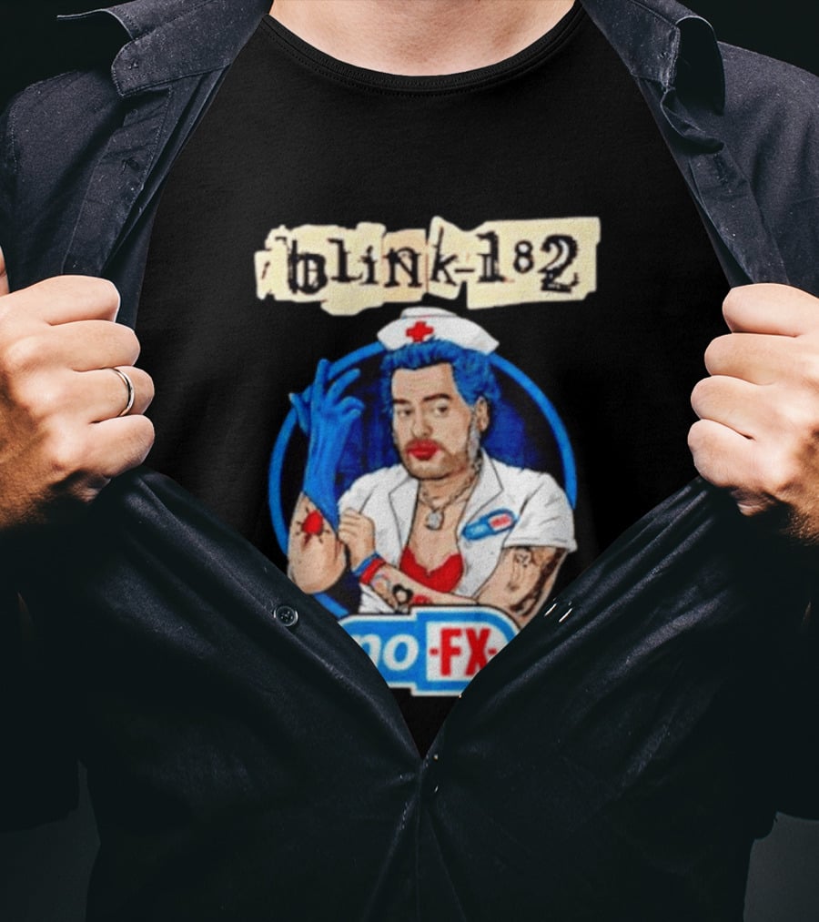 Blink 182 NoFX Collaboration San Diego Nurse T-Shirt