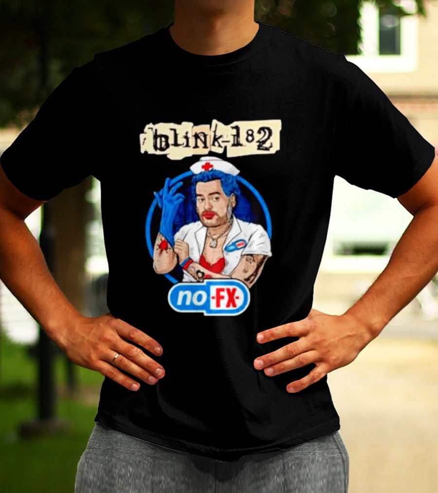 Blink 182 NoFX Collaboration San Diego Nurse T-Shirt
