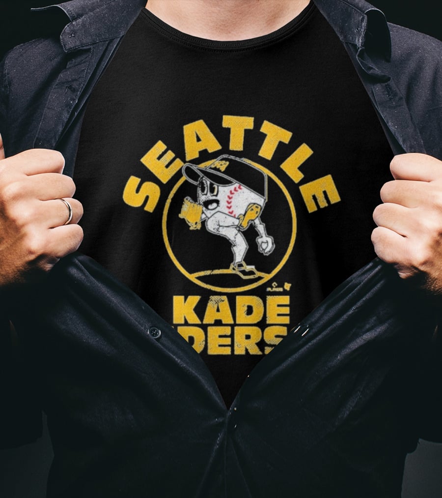Seattle Kade Anderson Vintage Baseball Motif T-Shirt