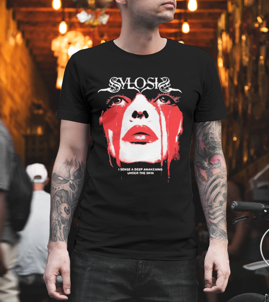 Sylosis I Sense A Deep Awakening Under The Skin Blood Tears Face T-Shirt