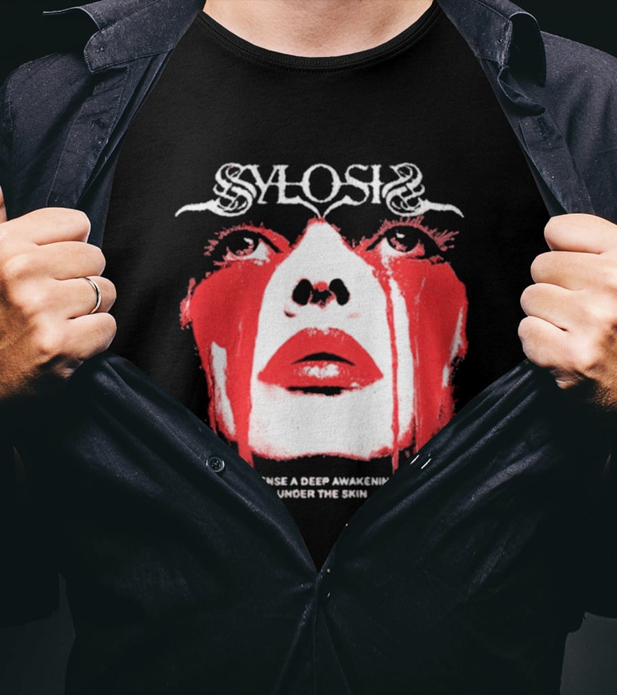 Sylosis I Sense A Deep Awakening Under The Skin Blood Tears Face T-Shirt