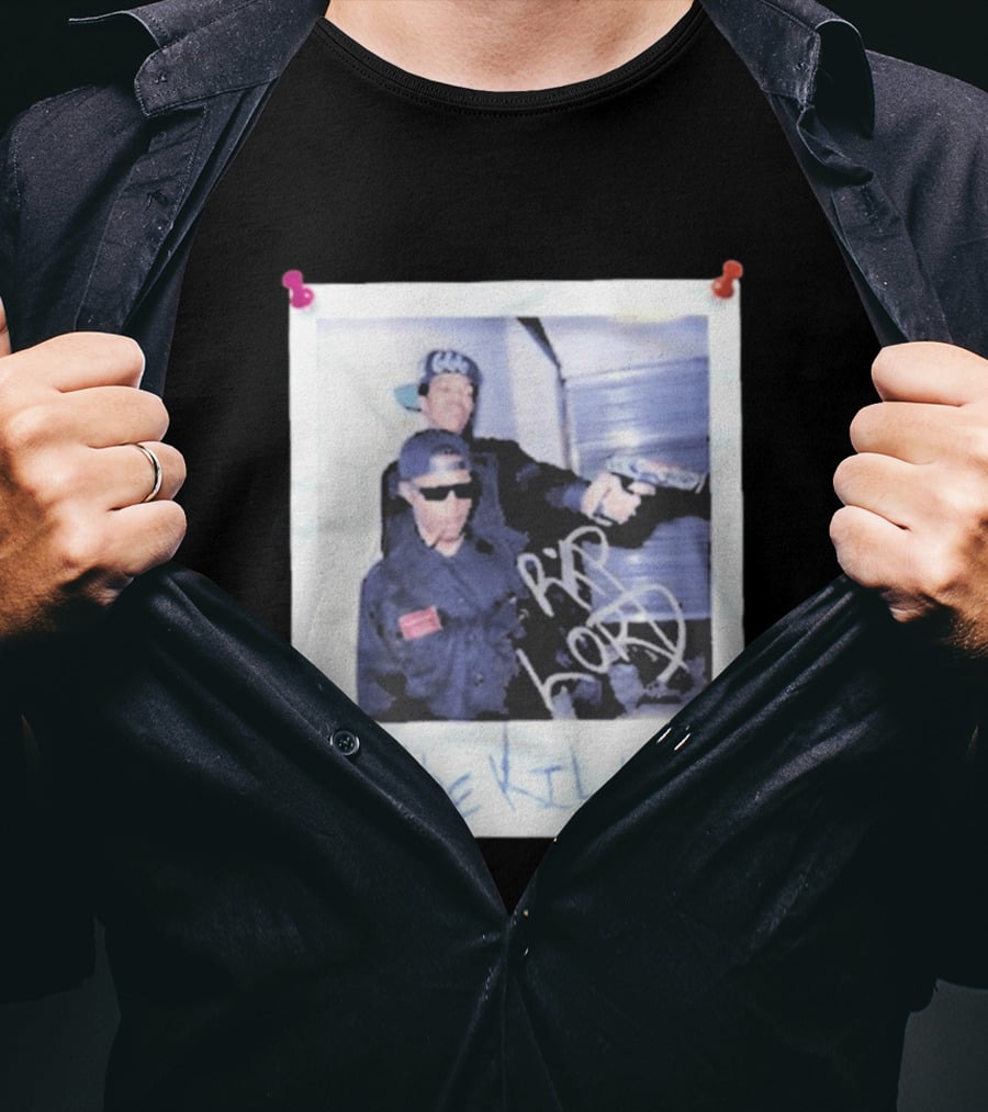 Three 6 Mafia RIP Lord The Killer MIN With Graffiti Style Polaroid T-Shirt