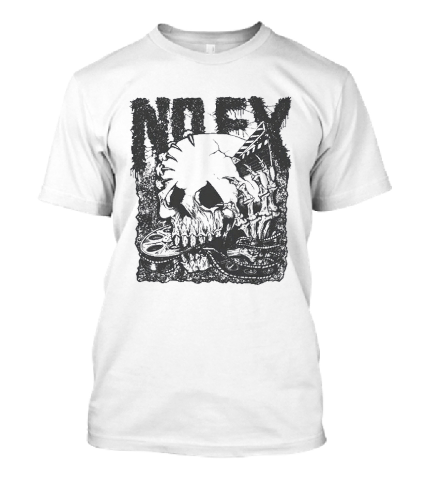 40 Years NoFX Film Skull Anniversary T-Shirt