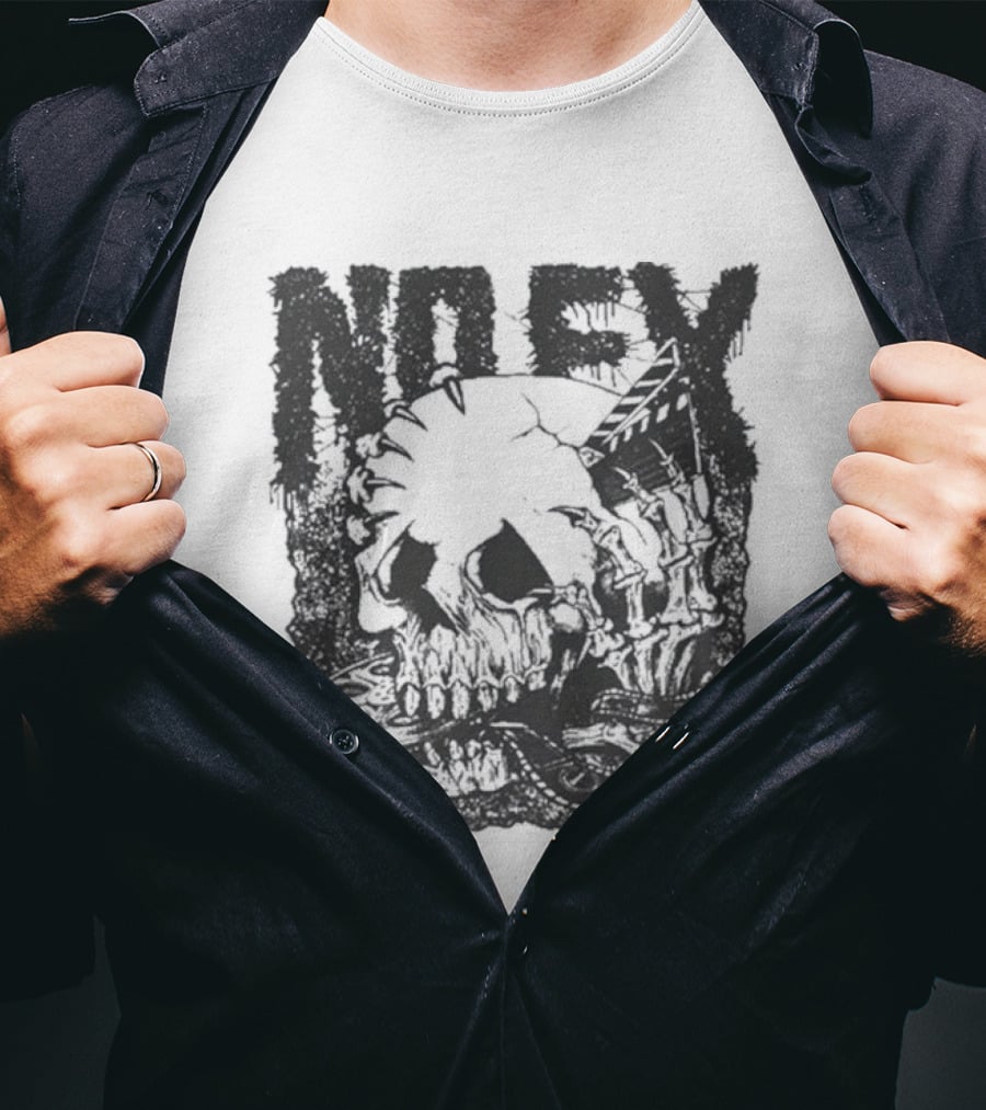 40 Years NoFX Film Skull Anniversary T-Shirt