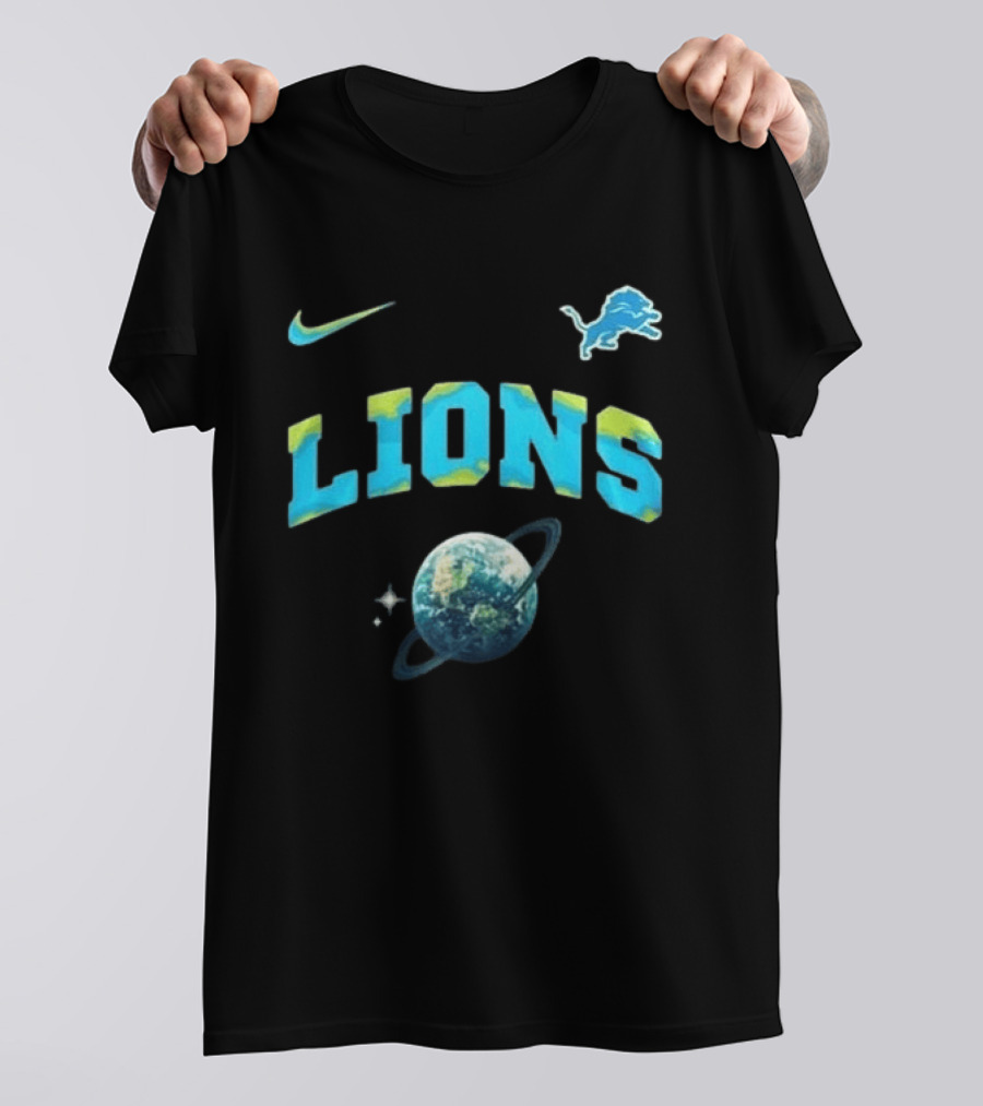 Detroit Lions Earth Day 2026 Nike Planetary T-Shirt