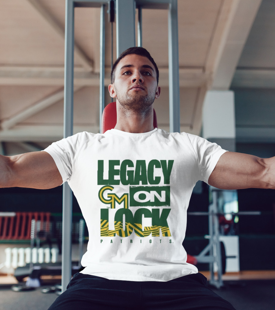 George Mason Patriots Legacy On Lock Basketball GM T-Shirt