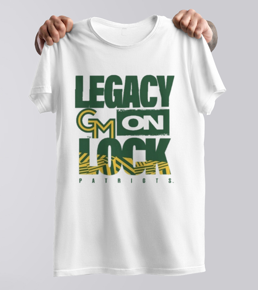 George Mason Patriots Legacy On Lock Basketball GM T-Shirt