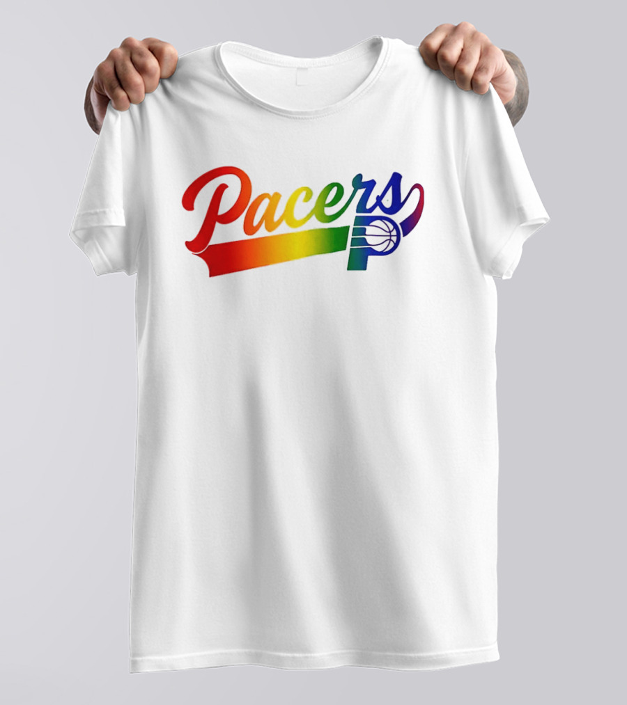 Indiana Pacers Pride Rainbow Game Night T-Shirt
