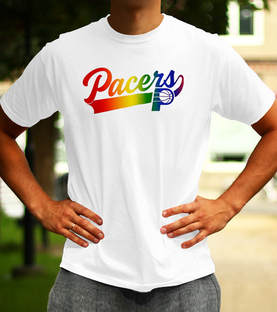 Indiana Pacers Pride Rainbow Game Night T-Shirt