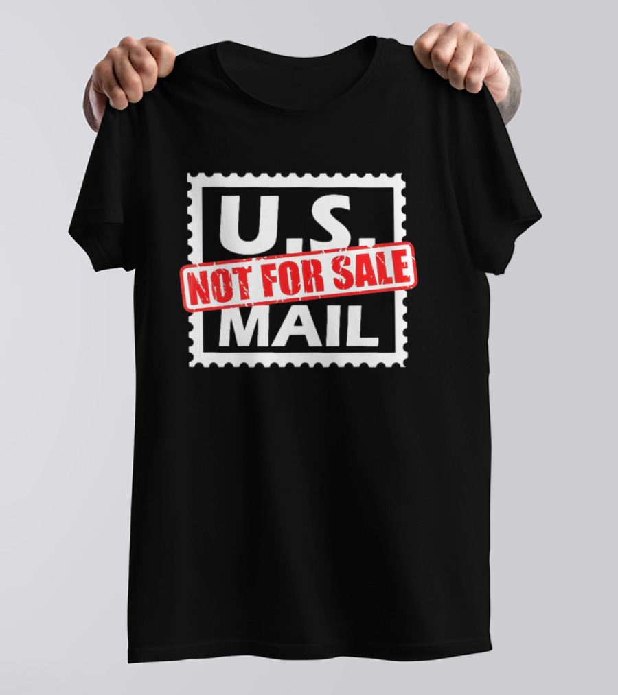 U.S. Mail Not For Sale Stamp Style Block T-Shirt