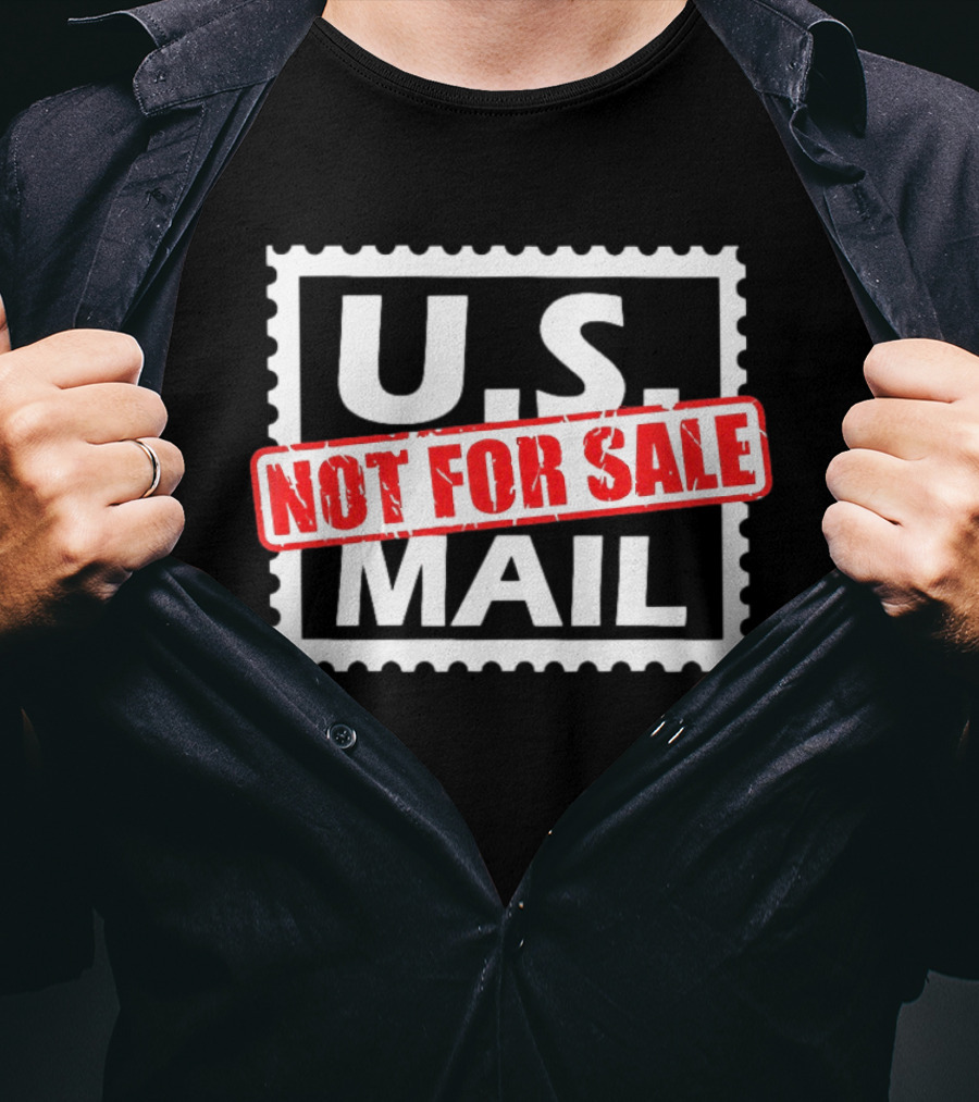 U.S. Mail Not For Sale Stamp Style Block T-Shirt