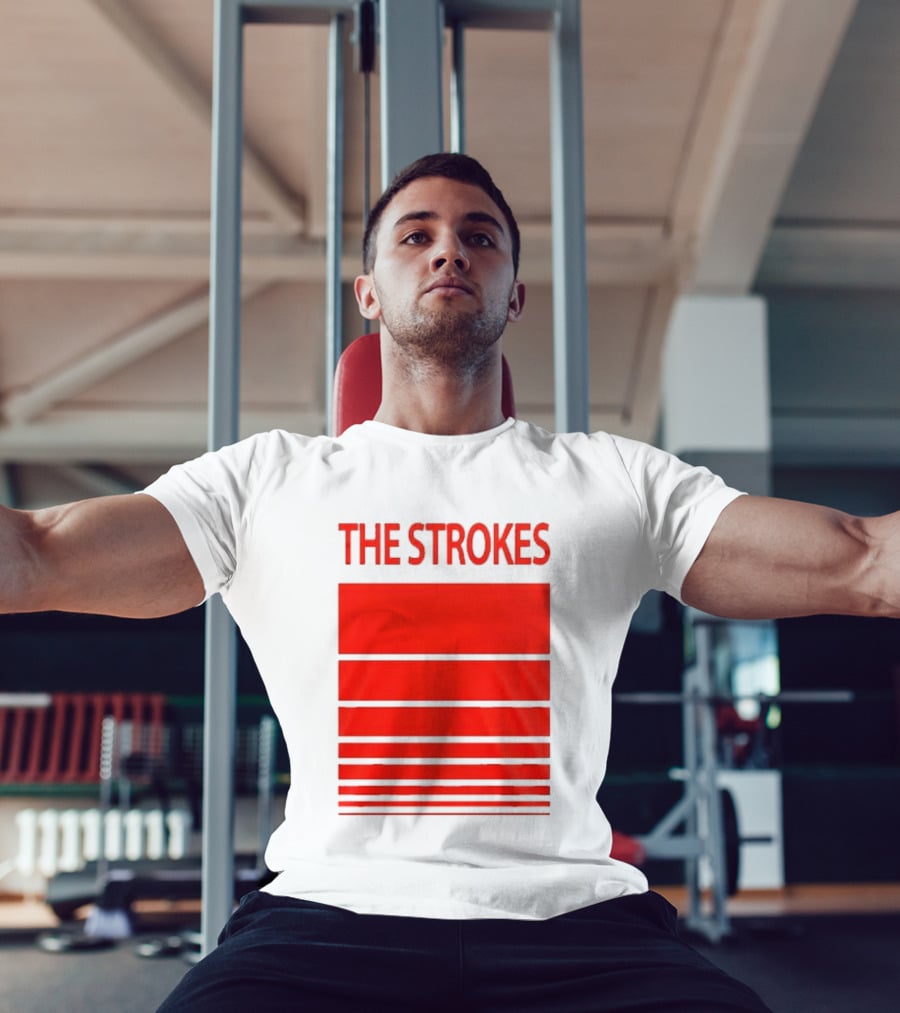 The Strokes 2026 Tour San Francisco Bold Red Stripes T-Shirt