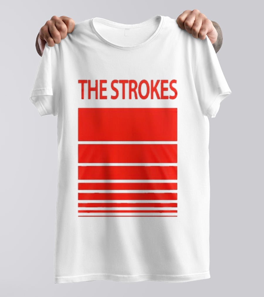 The Strokes 2026 Tour San Francisco Bold Red Stripes T-Shirt