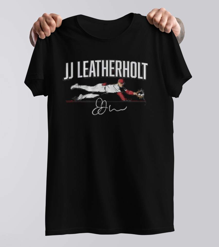 JJ Wetherholt Leatherholt Dive Baseball Signature T-Shirt