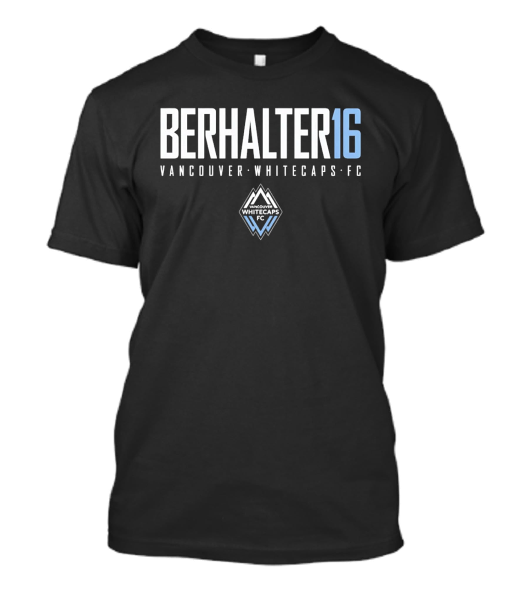 Berhalter 16 Vancouver Whitecaps FC White And Blue Crest T-Shirt