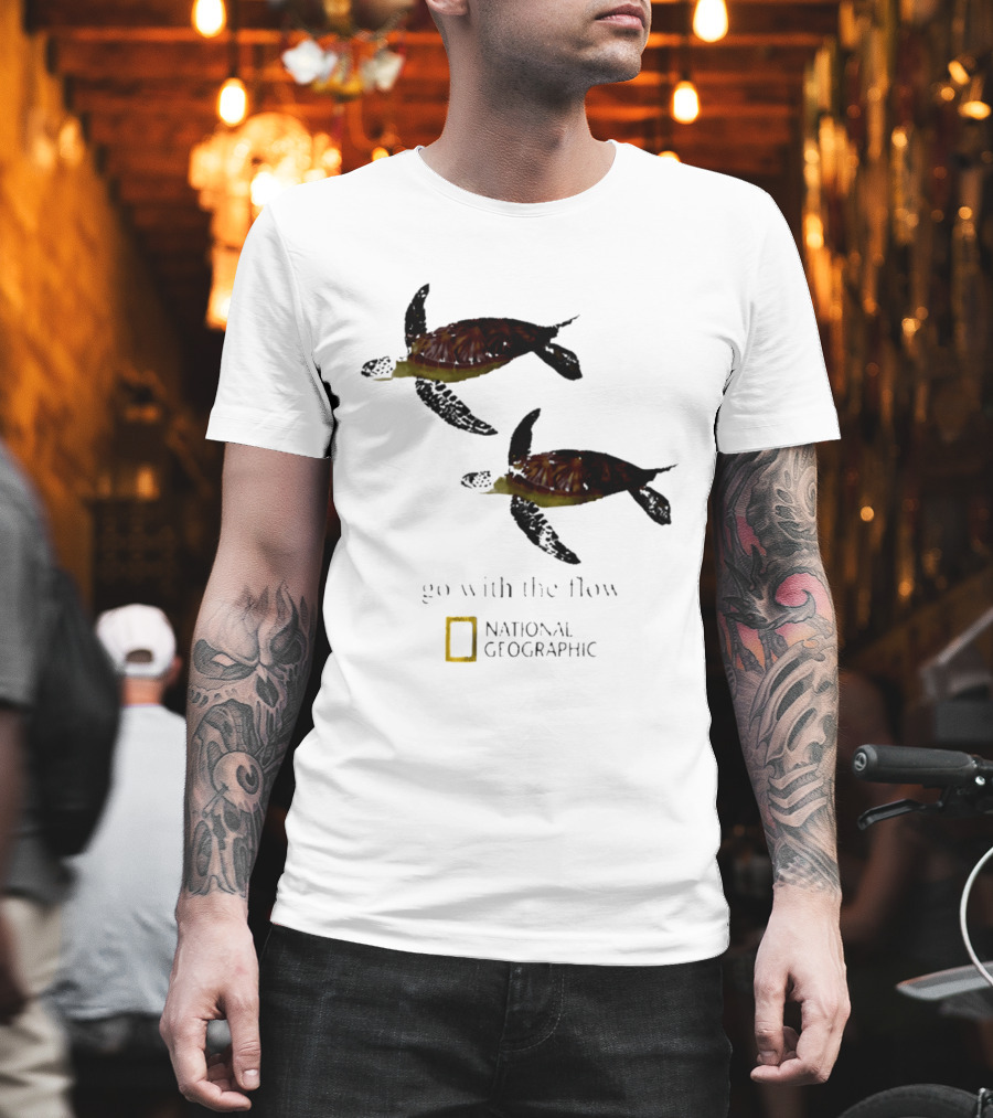Sea Turtle Go With The Flow National Geographic T-Shirt