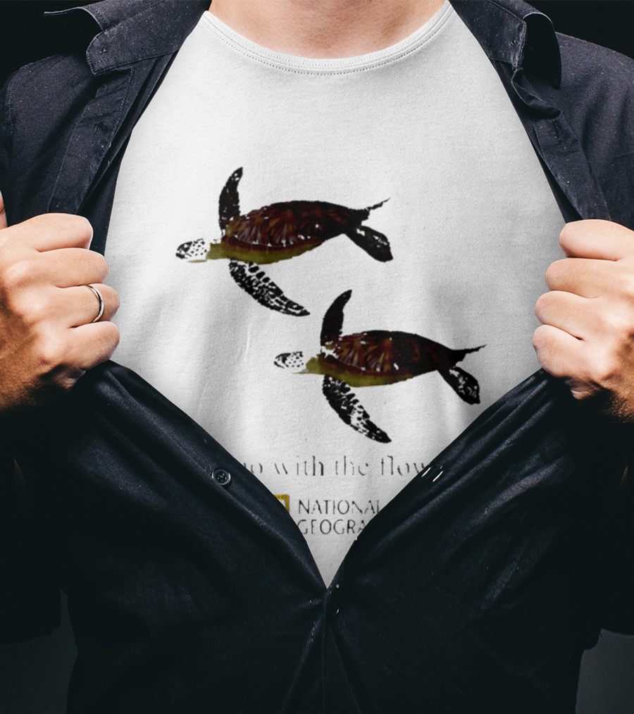 Sea Turtle Go With The Flow National Geographic T-Shirt