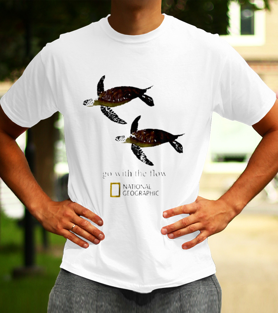Sea Turtle Go With The Flow National Geographic T-Shirt
