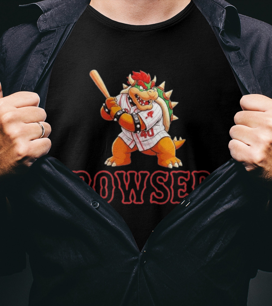 Willson Contreras Red Bowser Super Mario Baseball 40 T-Shirt