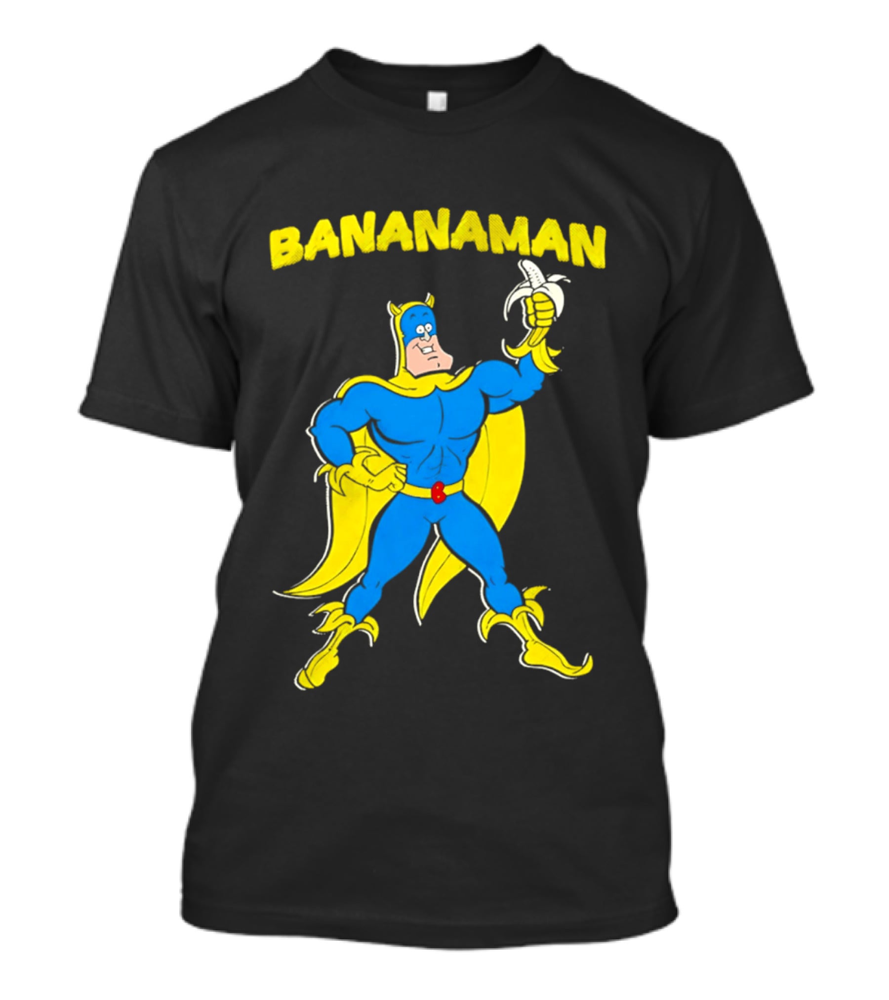 Bananaman Cartoon Superhero With Banana T-Shirt