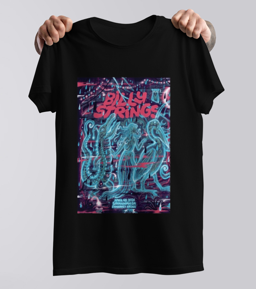Billy Strings April 10 2026 Savannah GA Enmarket Arena T-Shirt