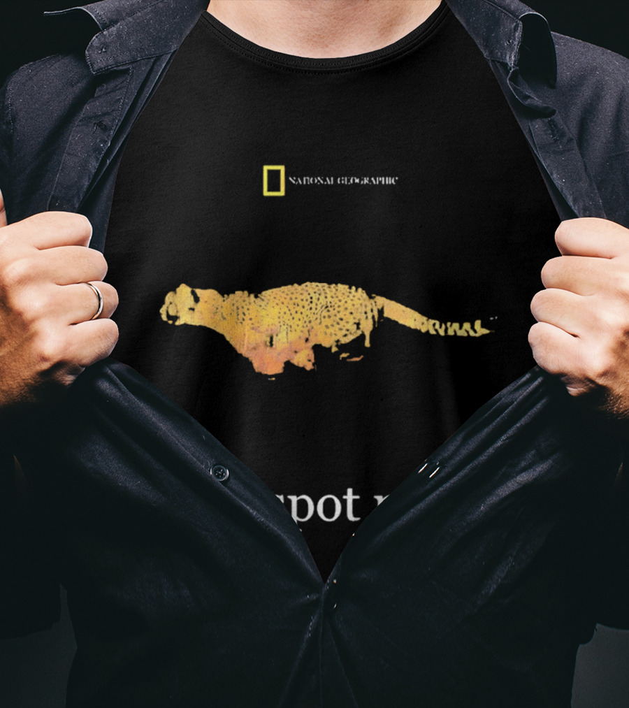 National Geographic See Spot Run Cheetah 2000s T-Shirt