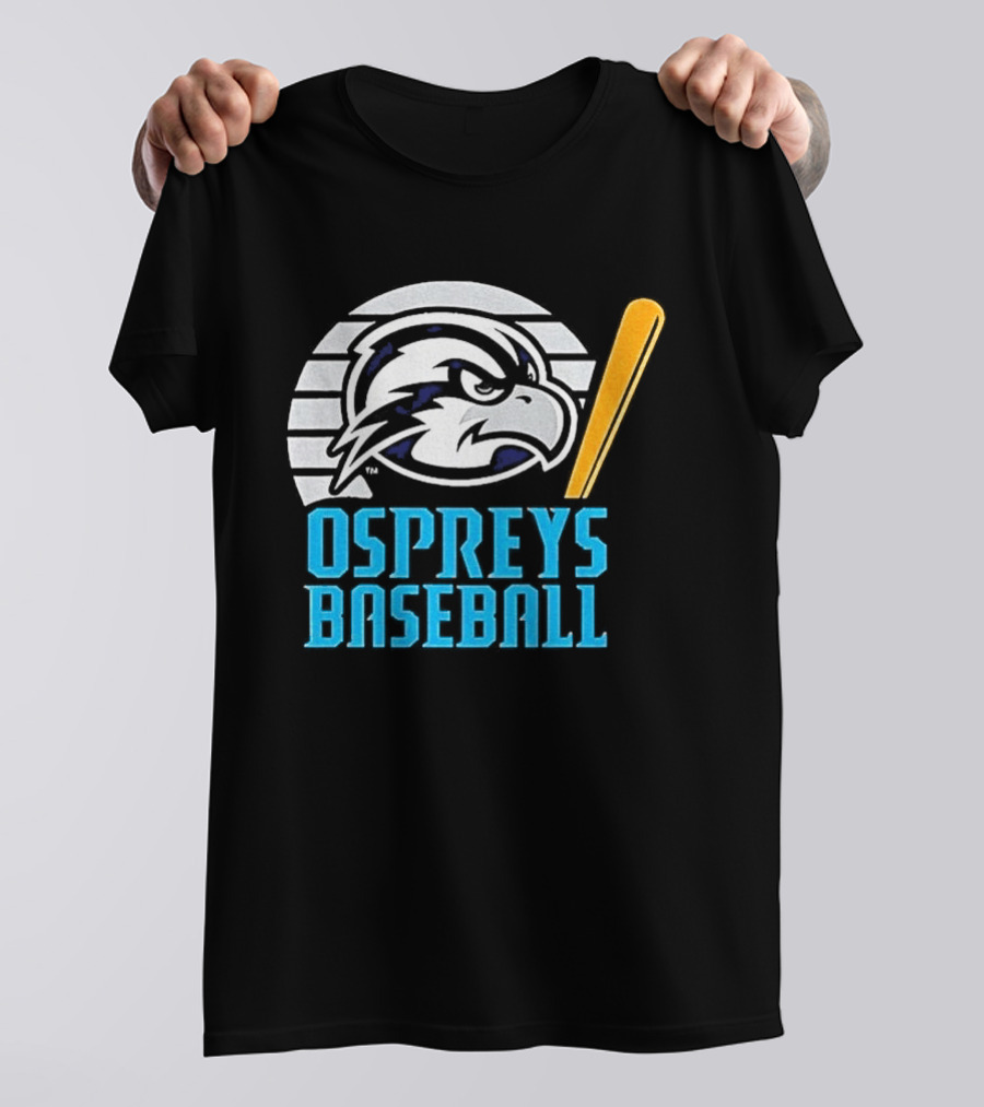 North Florida Ospreys Baseball Team Logo With Bat T-Shirt