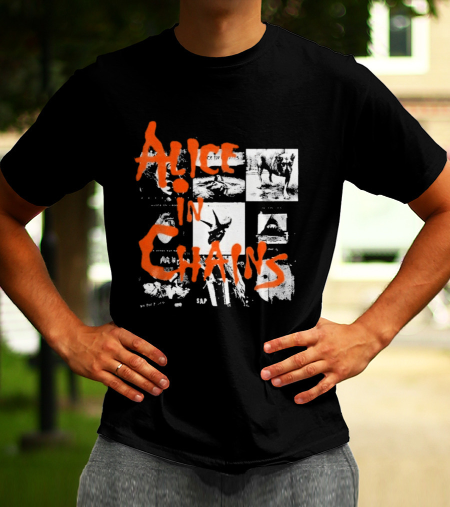 Alice In Chains Grunge Band Album Artwork Compilation T-Shirt