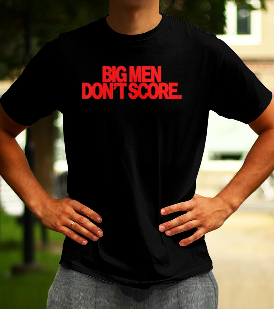Bam Adebayo Big Men Don't Score Bold Red T-Shirt