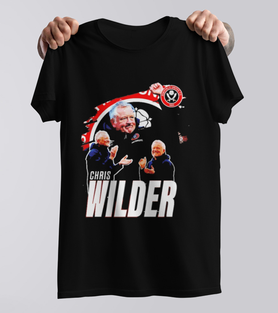 Sheffield United FC Chris Wilder Coach Fan Celebration T-Shirt