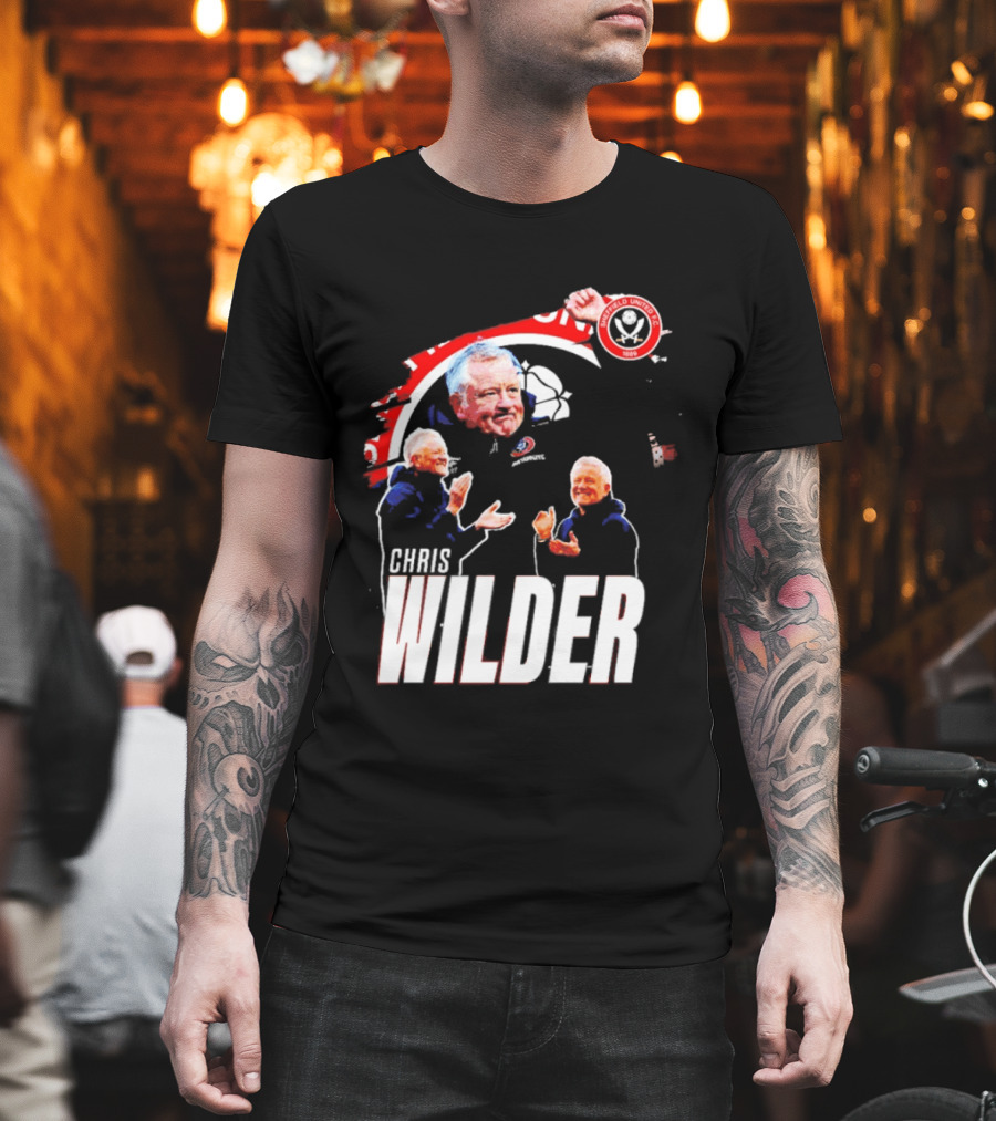 Sheffield United FC Chris Wilder Coach Fan Celebration T-Shirt