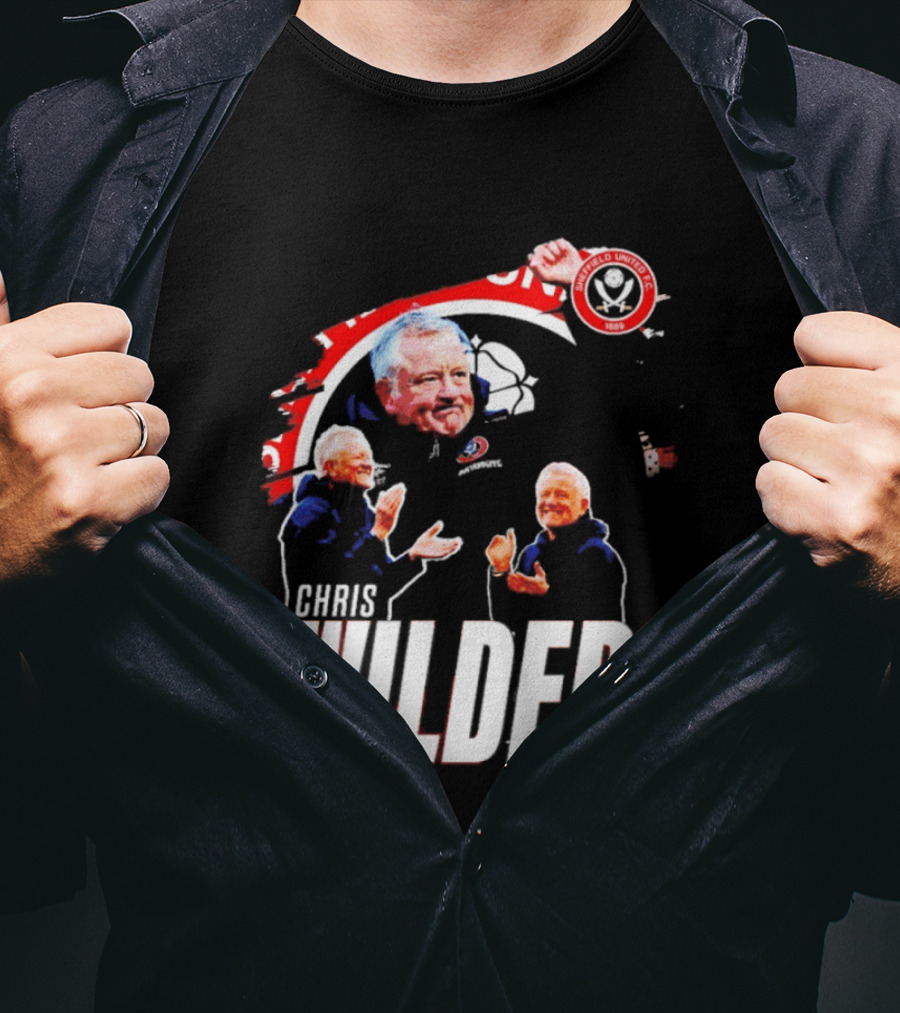 Sheffield United FC Chris Wilder Coach Fan Celebration T-Shirt