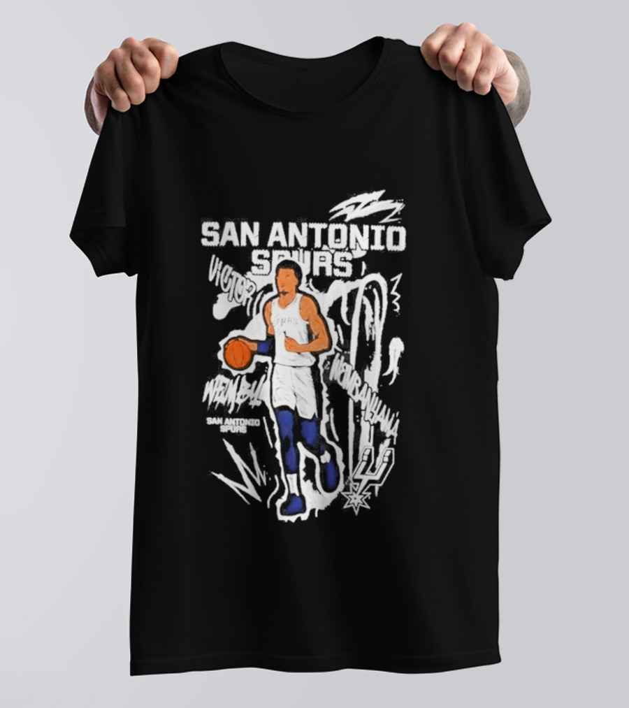 Victor Wembanyama San Antonio Spurs Chalked Up Player T-Shirt