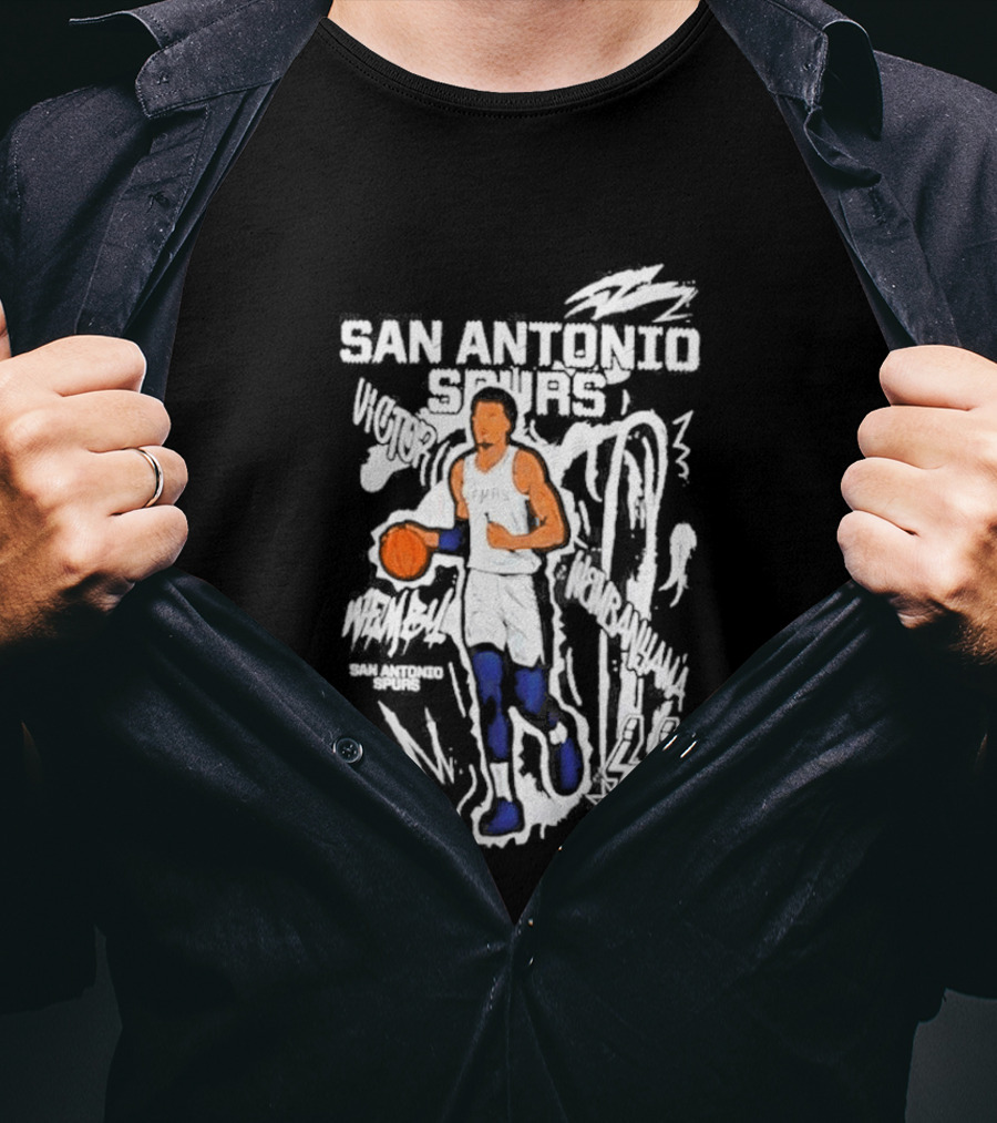 Victor Wembanyama San Antonio Spurs Chalked Up Player T-Shirt