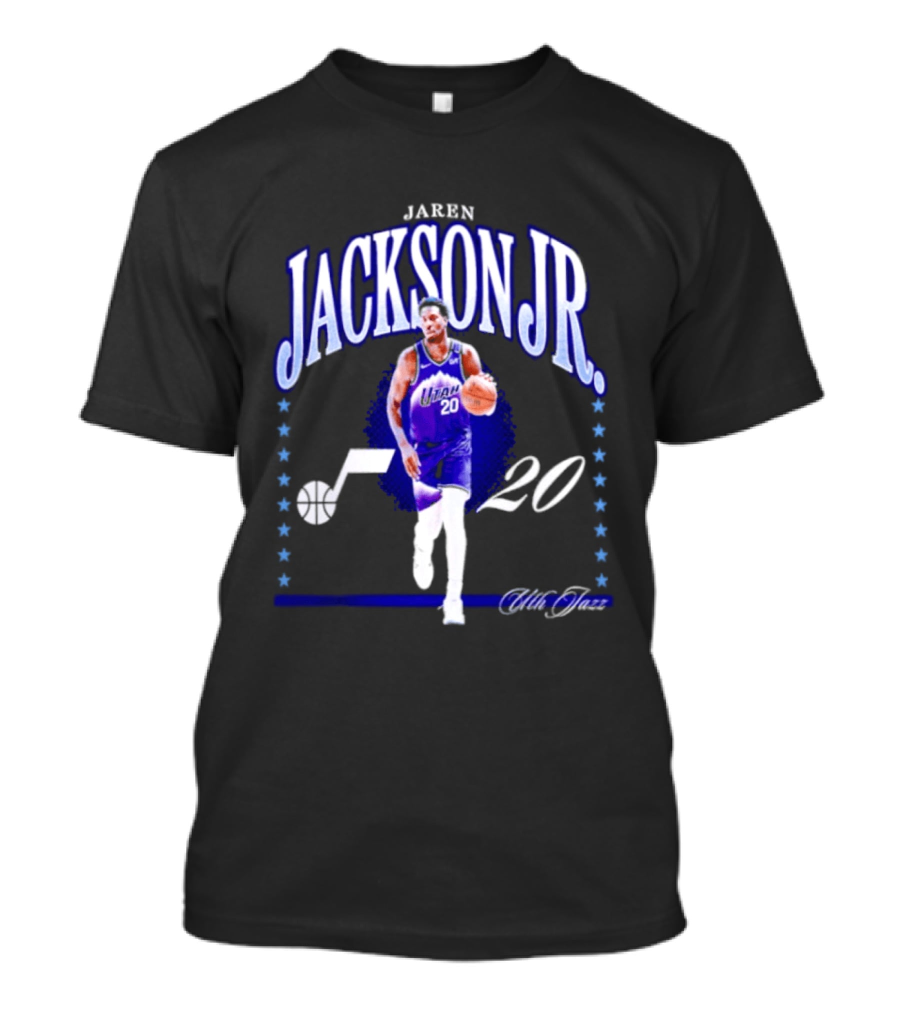 Jaren Jackson Jr. Utah Jazz 20 NBA Basketball Fan Collection T-Shirt