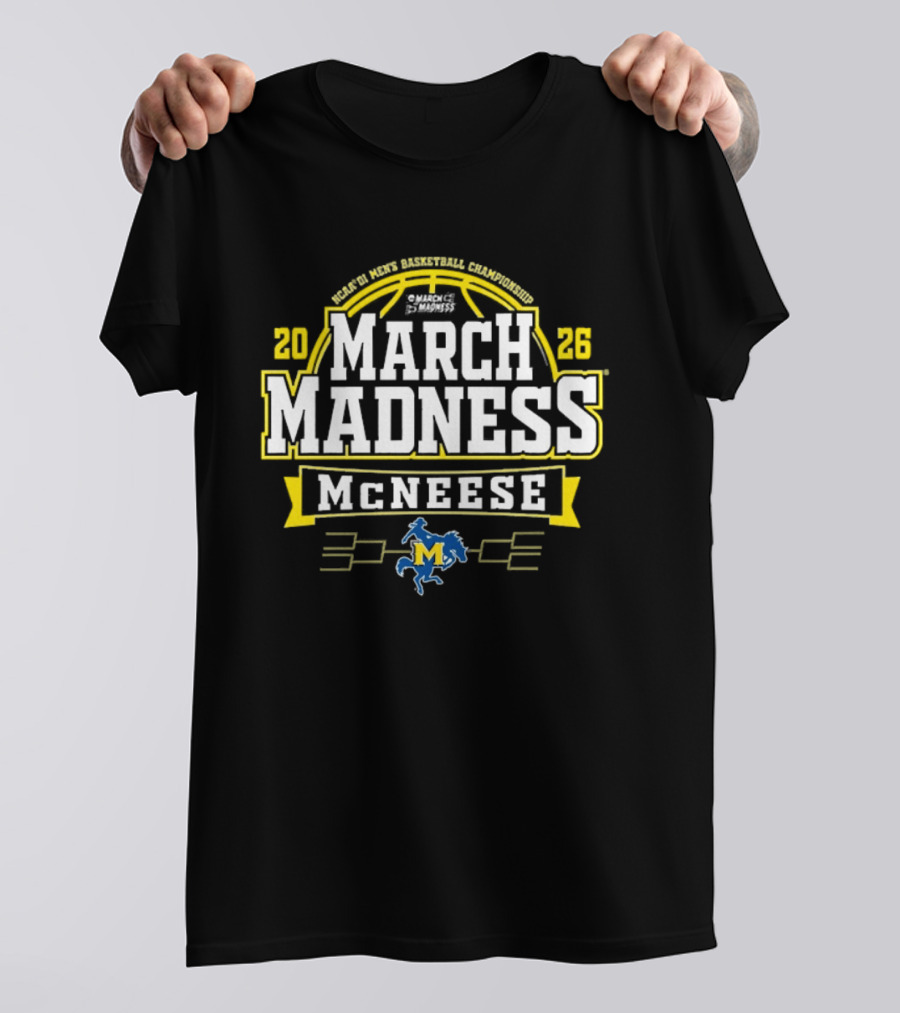 2026 McNeese State Cowboys NCAA March Madness Basketball T-Shirt