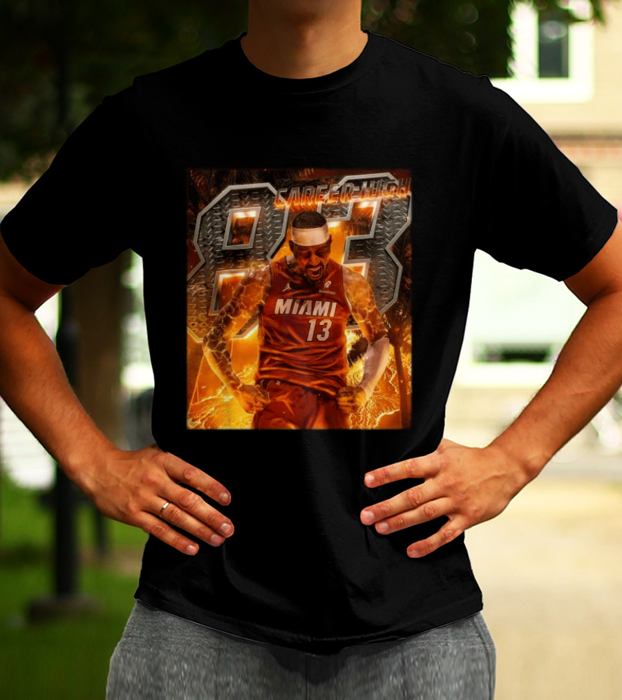 Carrer High 83 Miami Heat Bam Adebayo Goes Nuclear NBA Second Most Points T-Shirt