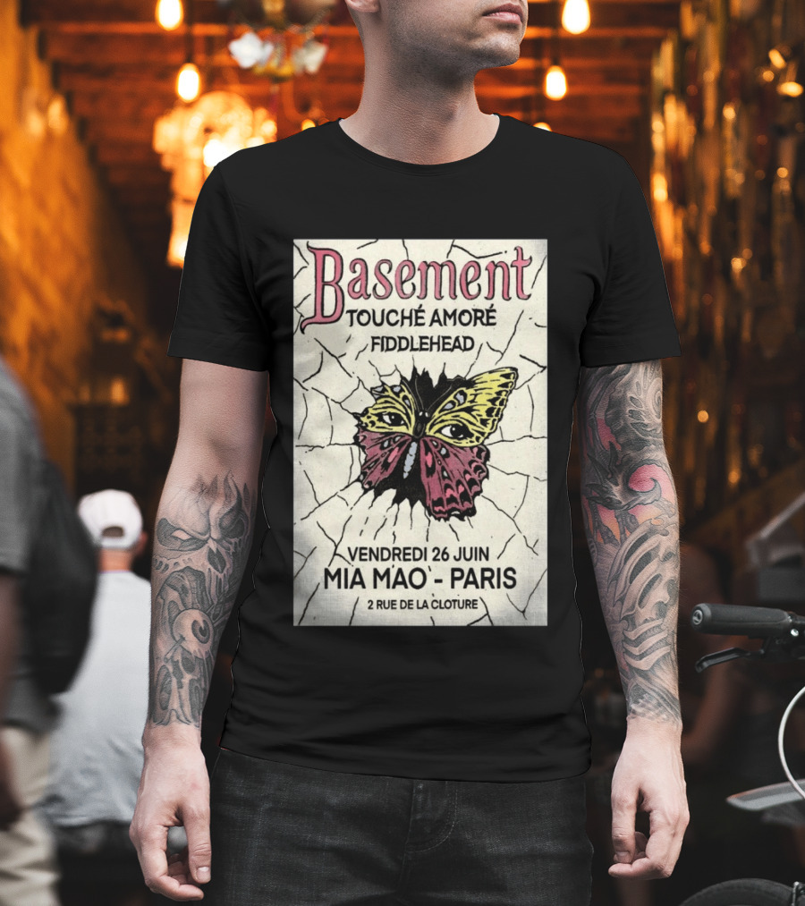 Basement Touche Amore Fiddlehead Mia Mao Paris June 26 Rue De La Cloture T-Shirt