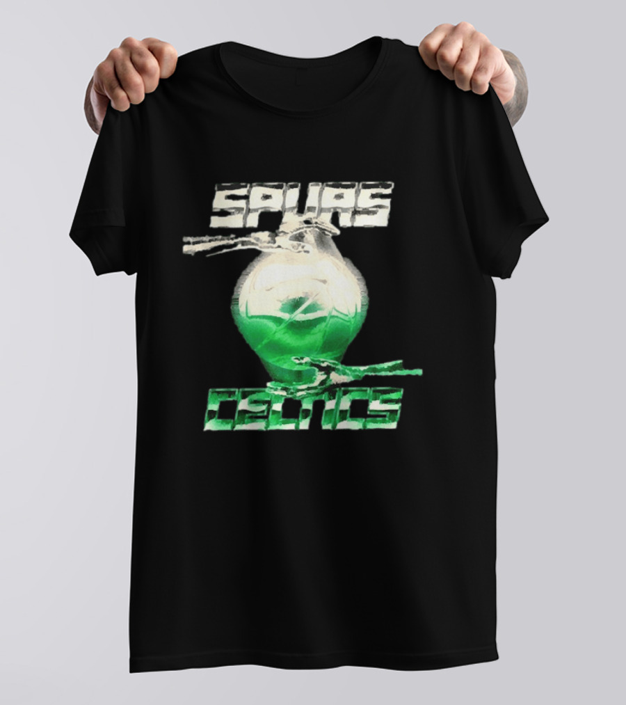 San Antonio Spurs Vs Boston Celtics NBA 2026 Glowing Basketball T-Shirt