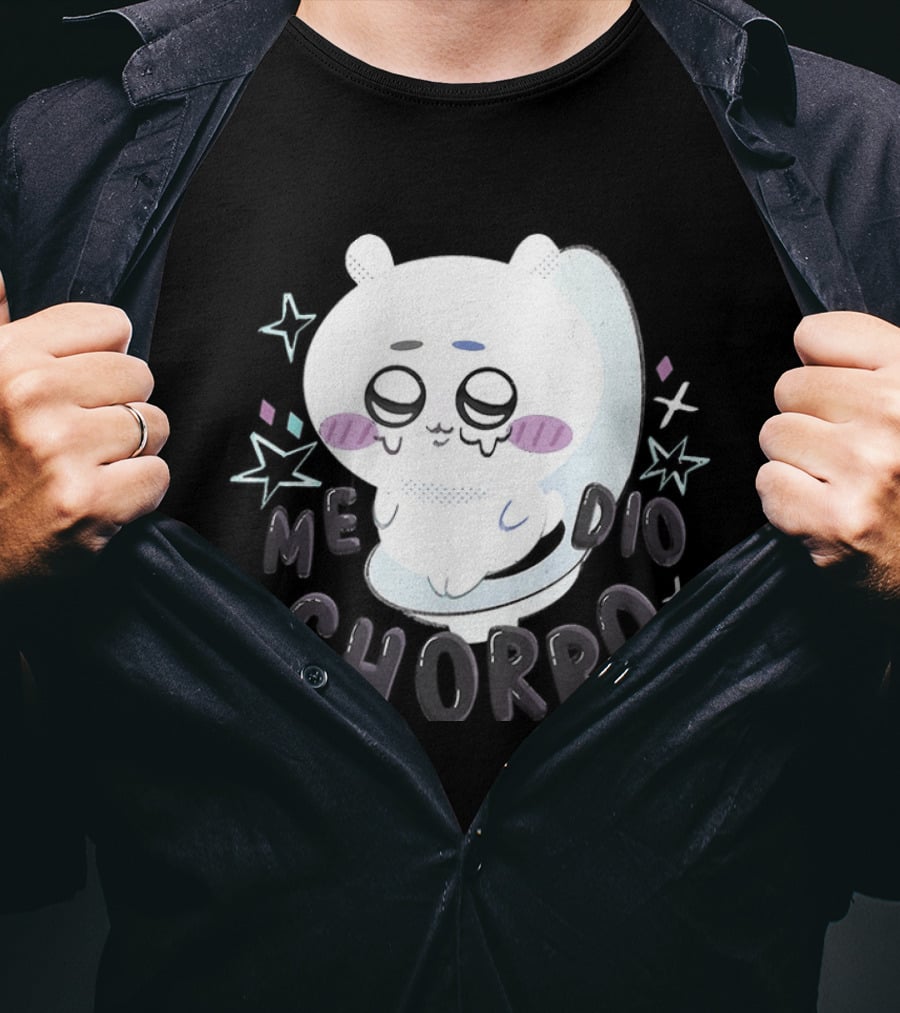 Hachiware Me Dio Chorro Chiikawa Cute Character Expression T-Shirt