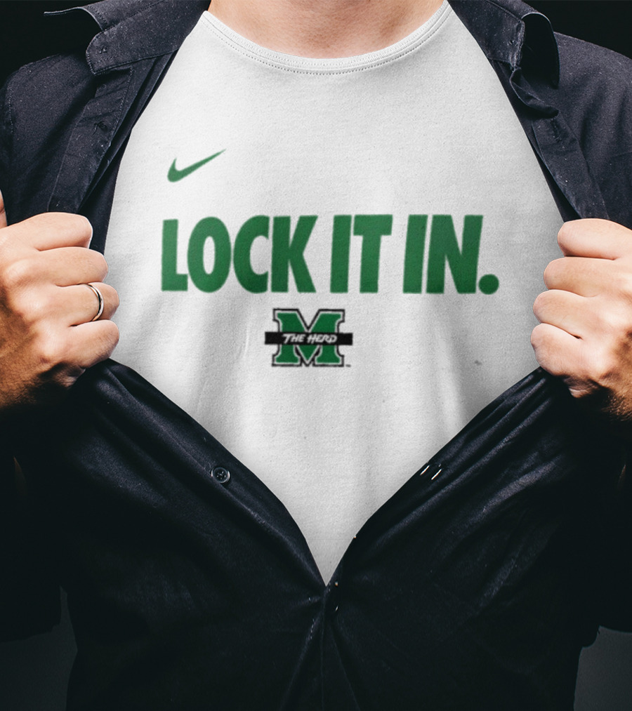 Nike Marshall University Basketball Lock It In M T-Shirt