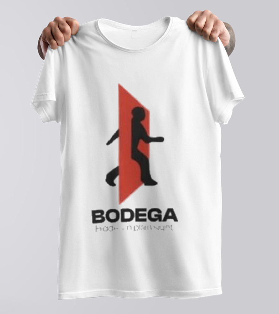 Bodega Doors Of Perception Person Walking Through Red Portal T-Shirt