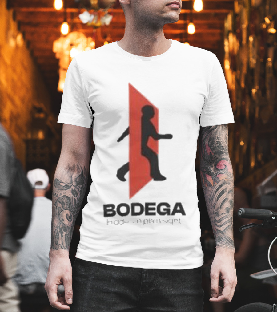 Bodega Doors Of Perception Person Walking Through Red Portal T-Shirt