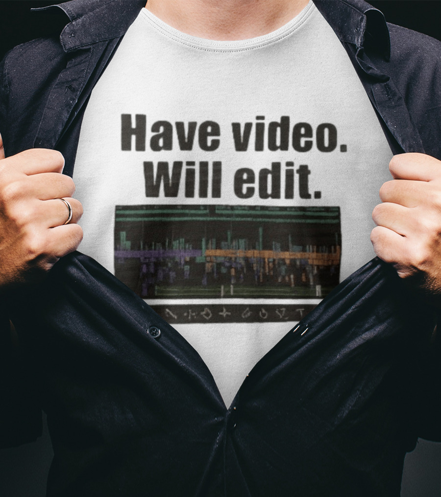 Have Video Will Edit Film Strip T-Shirt