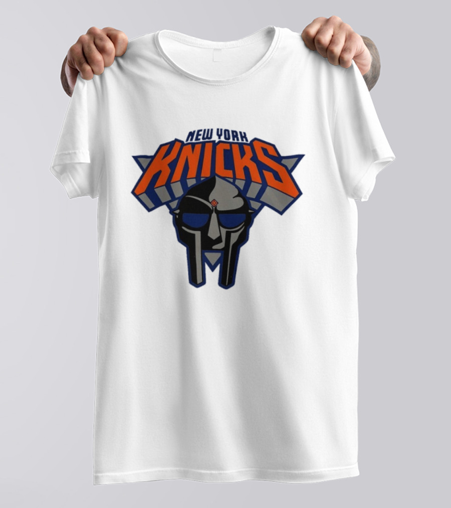 New York Knicks MF Doom Mask Collaboration T-Shirt
