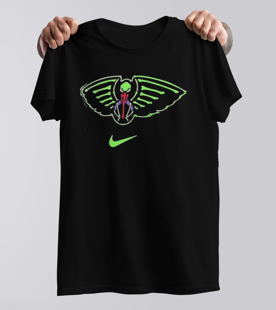 New Orleans Pelicans Nike 2025 2026 NBA City Edition Neon Wings T-Shirt