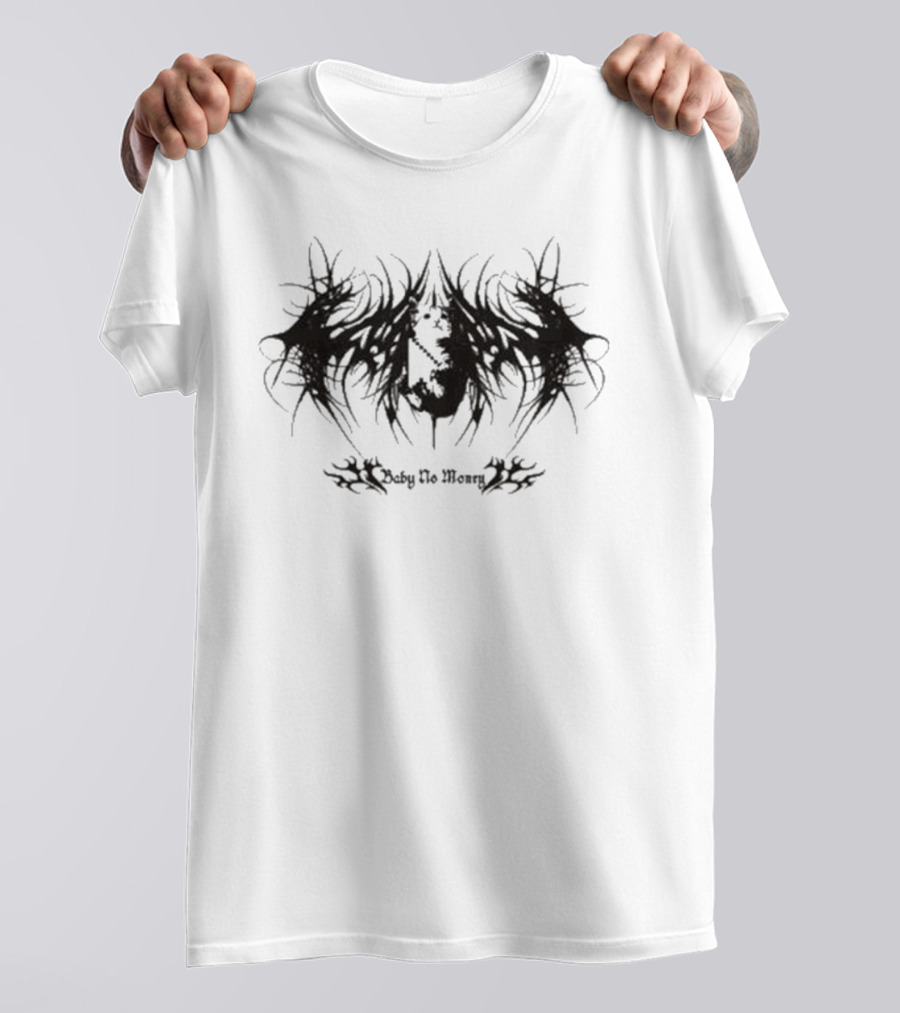 Baby No Money Cat Ringer Tribal T-Shirt