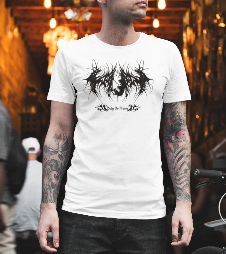 Baby No Money Cat Ringer Tribal T-Shirt